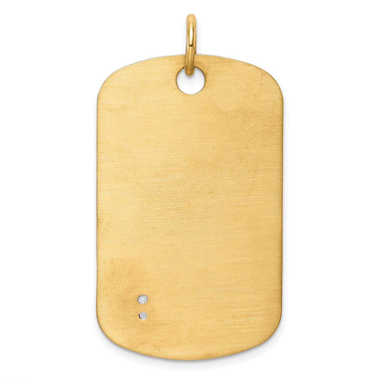 14K Two-Tone Gold Masonic Scale Dog Tag Pendant B59469 - alternate view