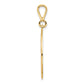 14K Yellow Gold Large Masonic Symbol in Circle Pendant C1097 - alternate view