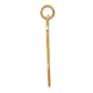 14K yellow gold ankh cross pendant alternate view, large - C1475