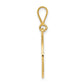 14K Yellow Gold Masonic Symbol in Circle Pendant C1783 - alternate view