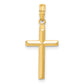 14K Yellow Gold Large Reversible Cross Pendant