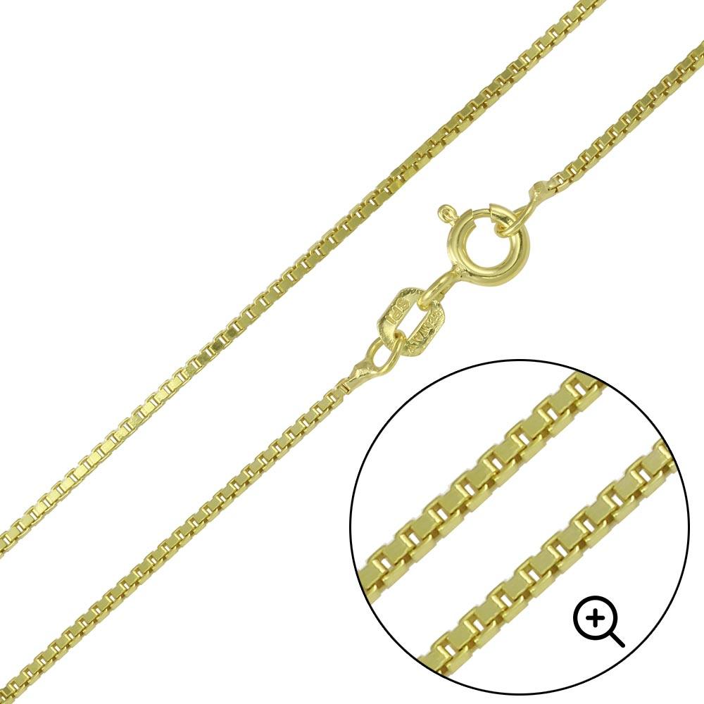 Gold Plated Sterling Silver Box Chain – view 1