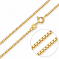 Gold Plated Sterling Silver Box Chain