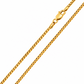 Gold Plated Sterling Silver Round Box Chain