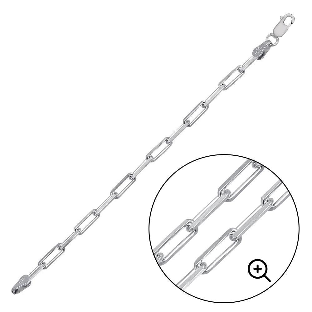 Gold Plated Sterling Silver Paper Clip Chain – view 5