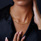 Rose Gold Plated Sterling Silver Paper Clip Chain – view 6
