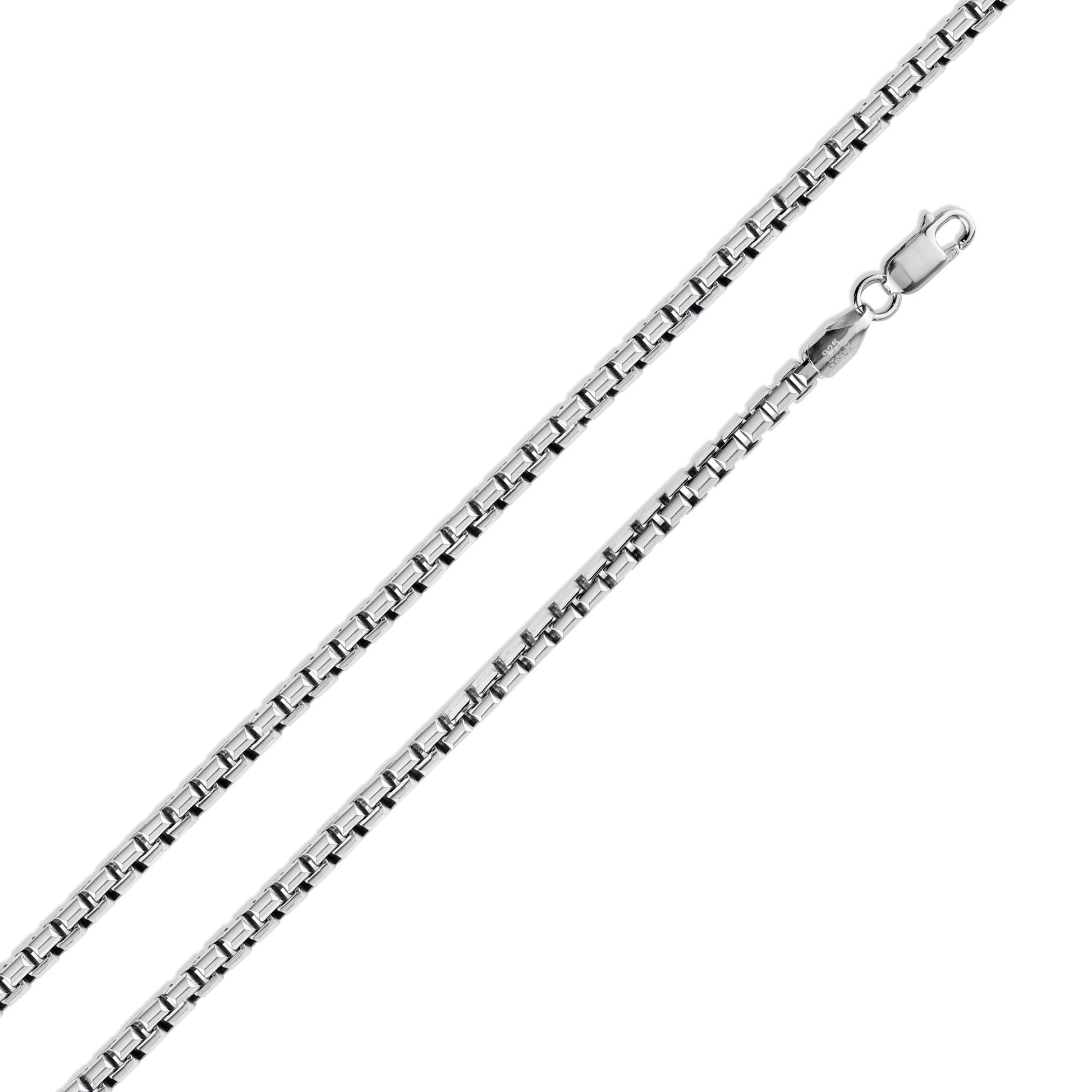 925 Sterling Silver Round Box Chain – view 3