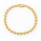 14K Yellow Gold Diamond-Cut Moon Cut Bracelet