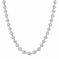 10K White Gold Diamond-Cut Moon Cut Chain