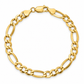 18K Gold Figaro Bracelet