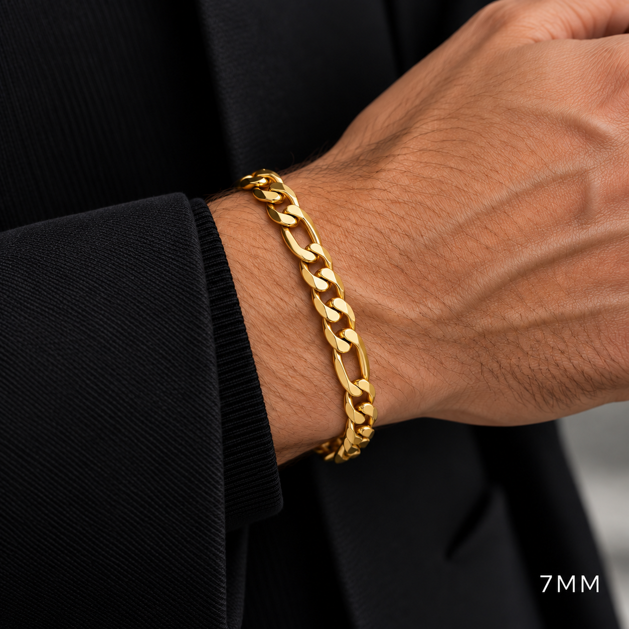 18K Gold Figaro Bracelet