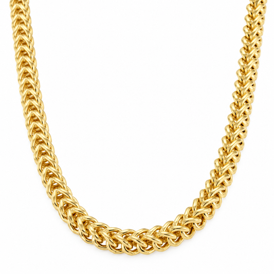10K Yellow Gold Hollow Franco Chain