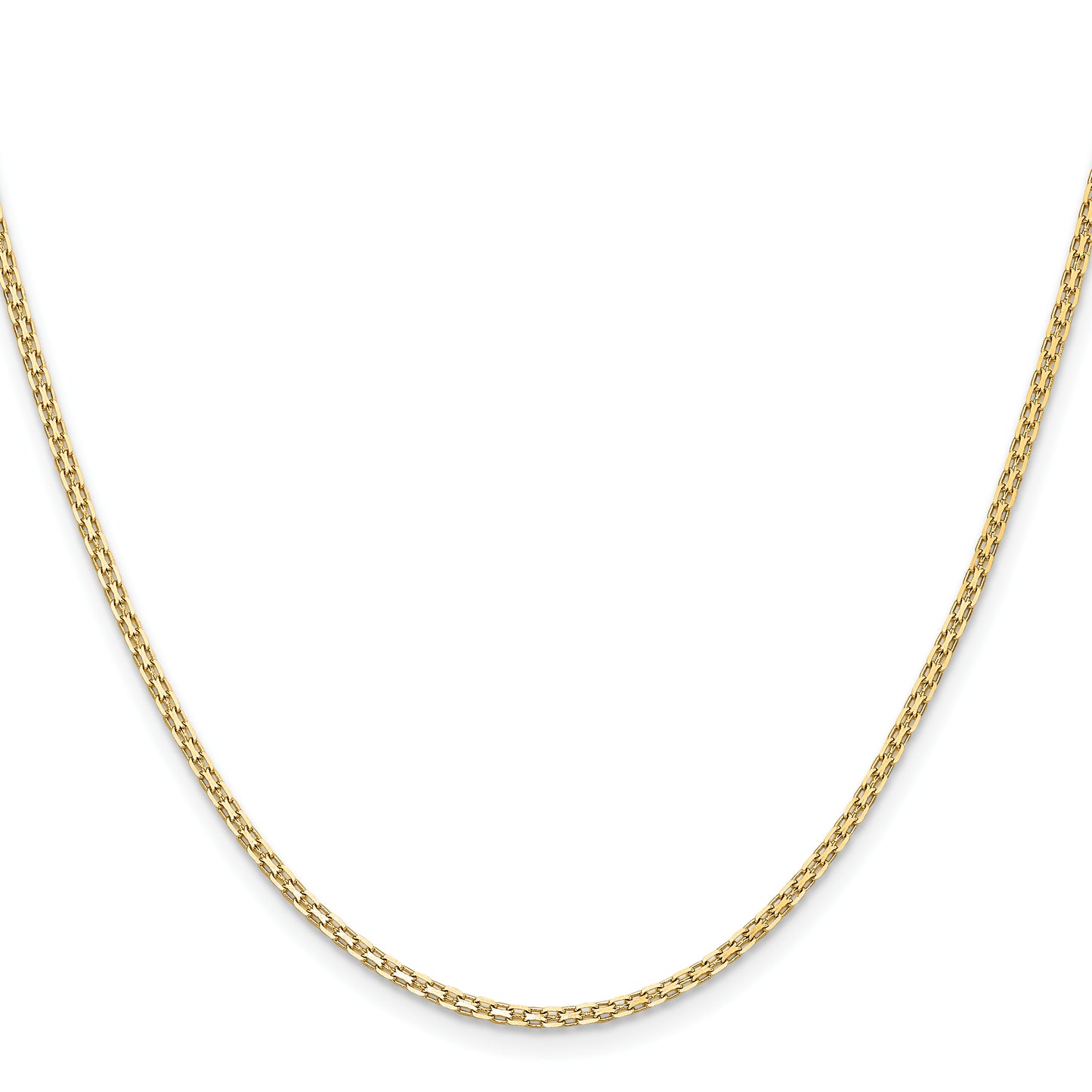 Gold Bismark chain, 1.8 mm, alternate view