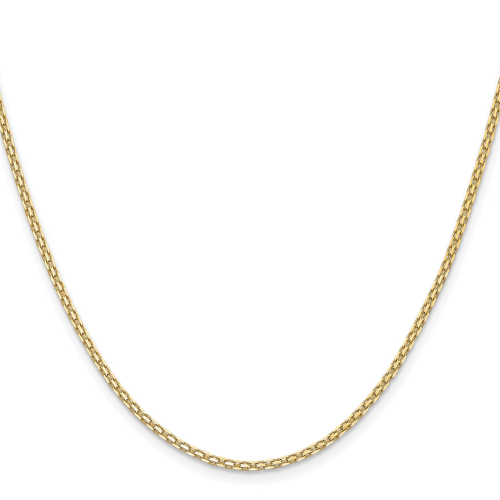 Gold Bismark chain, 1.8 mm, alternate view
