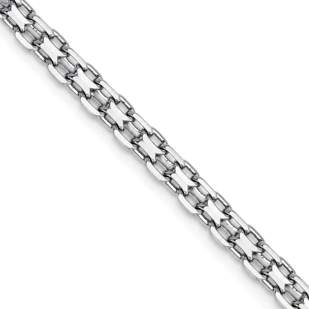 925 Sterling Silver Bismark Chain