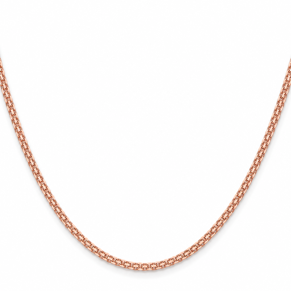 14K Rose Gold Bismark Chain