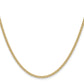 Gold Bismark chain, 2.2 mm, alternate view