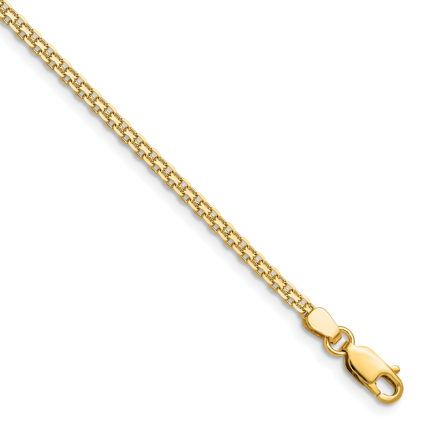 Gold Bismark bracelet, 2.2 mm
