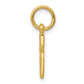 14K yellow gold small cross charm alternate view - K2280