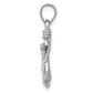 14K White Gold Mariner Crucifix Pendant - angle view