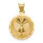 14K Yellow Gold Circle Corpus Pendant medium - main view