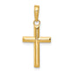 14K Yellow Gold Small Reversible Cross Pendant