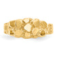 14K Yellow Gold Nugget Ring NR11 detail