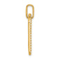 14K gold personalized diamond dog tag pendant alternate view - PM9845-055-YA