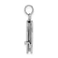 Sterling Silver Bible Pendant open - angle view