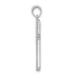 De-Ani Sterling Silver Passion Cross with Frame Pendant - angle view
