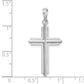 De-Ani Sterling Silver Passion Cross with Frame Pendant - dimensions