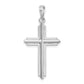 De-Ani Sterling Silver Passion Cross with Frame Pendant - front view