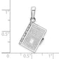 Sterling Silver Bible Pendant dimension chart