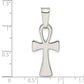 Sterling silver ankh cross pendant 36.6 mm dimensions - QC11132