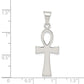 Sterling silver ankh cross pendant 35 mm dimensions - QC1911