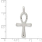 Sterling silver ankh cross pendant 34 mm dimensions - QC1912