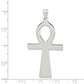 Sterling silver ankh cross pendant 50 mm dimensions - QC407