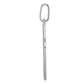 Sterling Silver Polished Cross Pendant - angle view