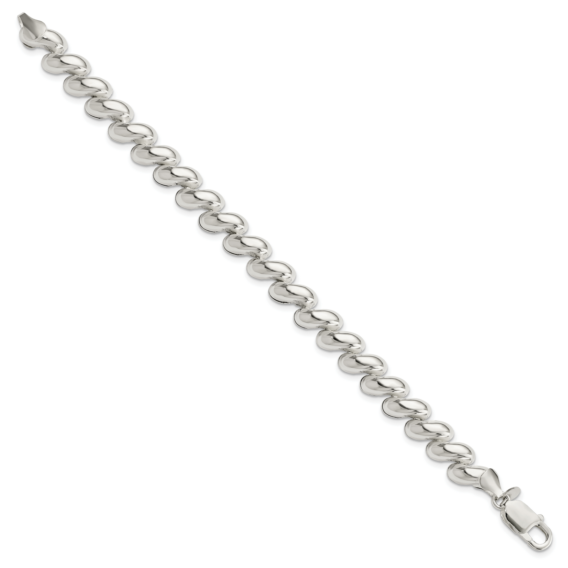 Sterling silver San Marco bracelet, 9 mm, alternate view