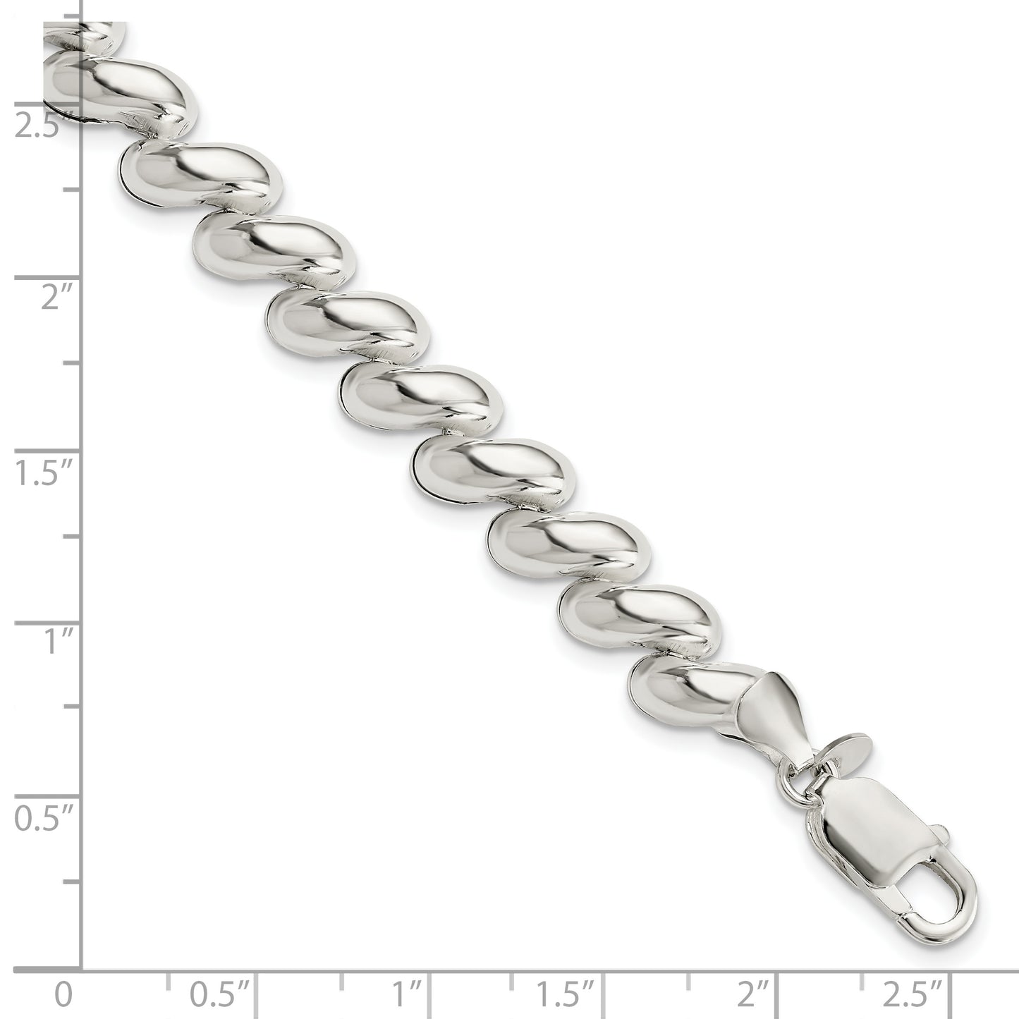Sterling silver San Marco bracelet, 9 mm, additional view