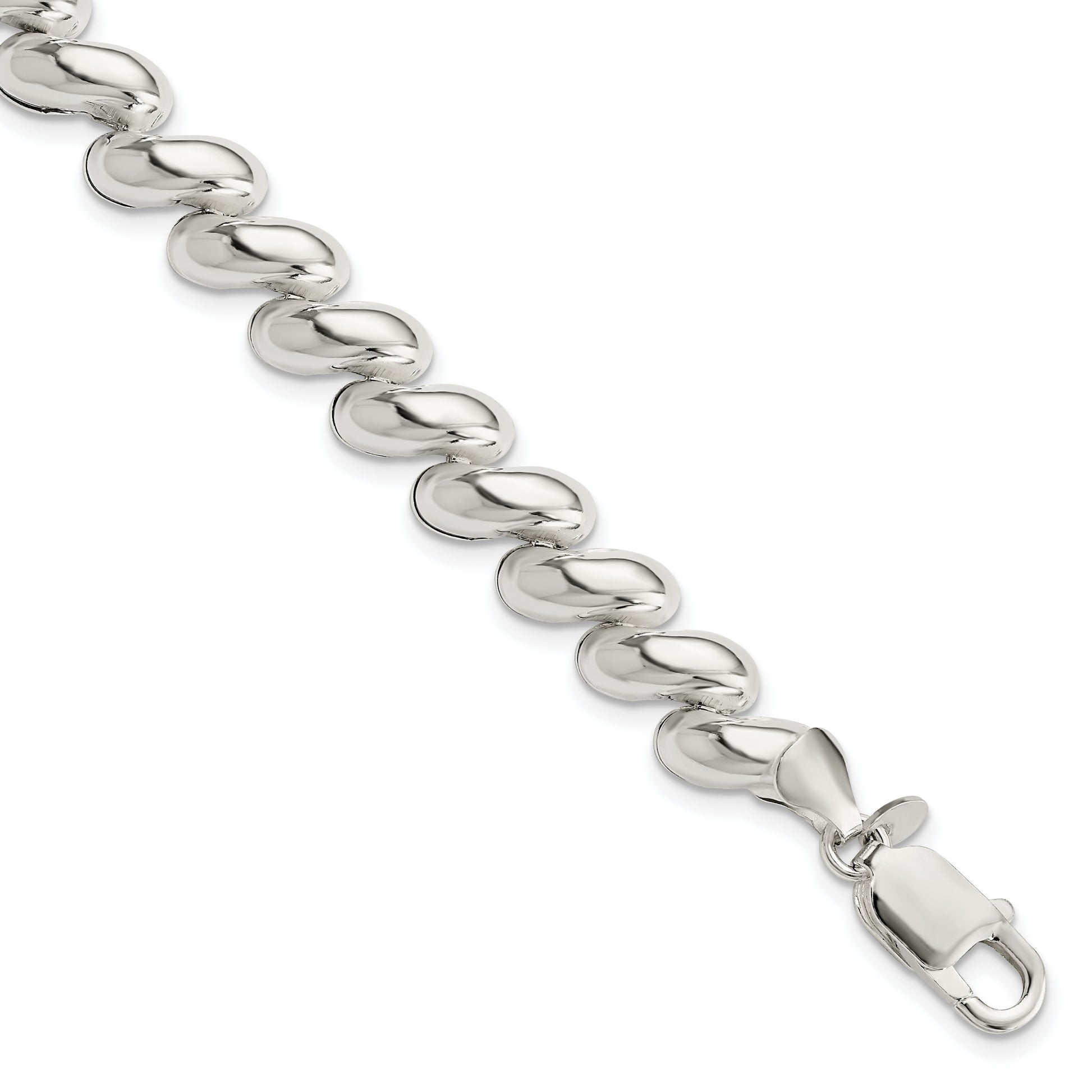 Sterling silver San Marco bracelet, 9 mm