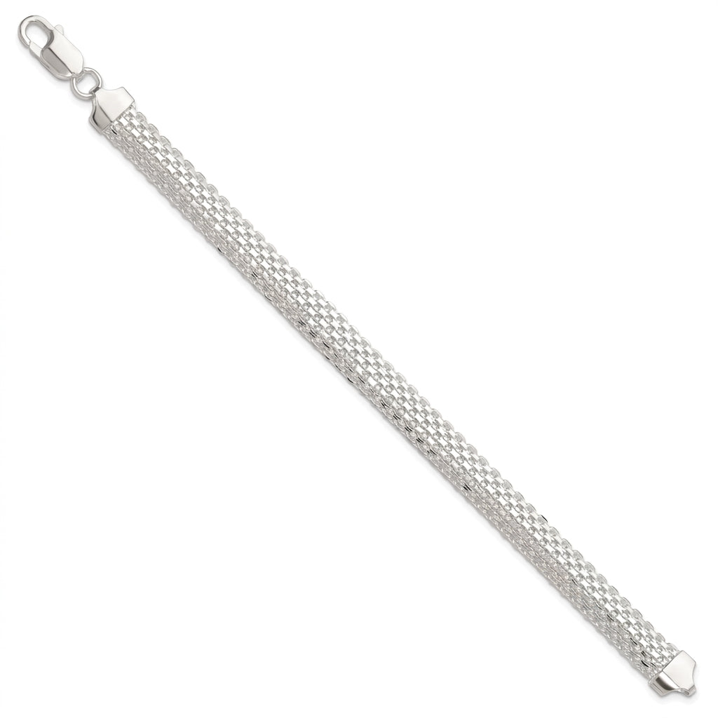 Sterling silver Bismark bracelet, 8.5 mm, alternate view