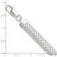 Sterling silver Bismark bracelet, 8.5 mm, another angle