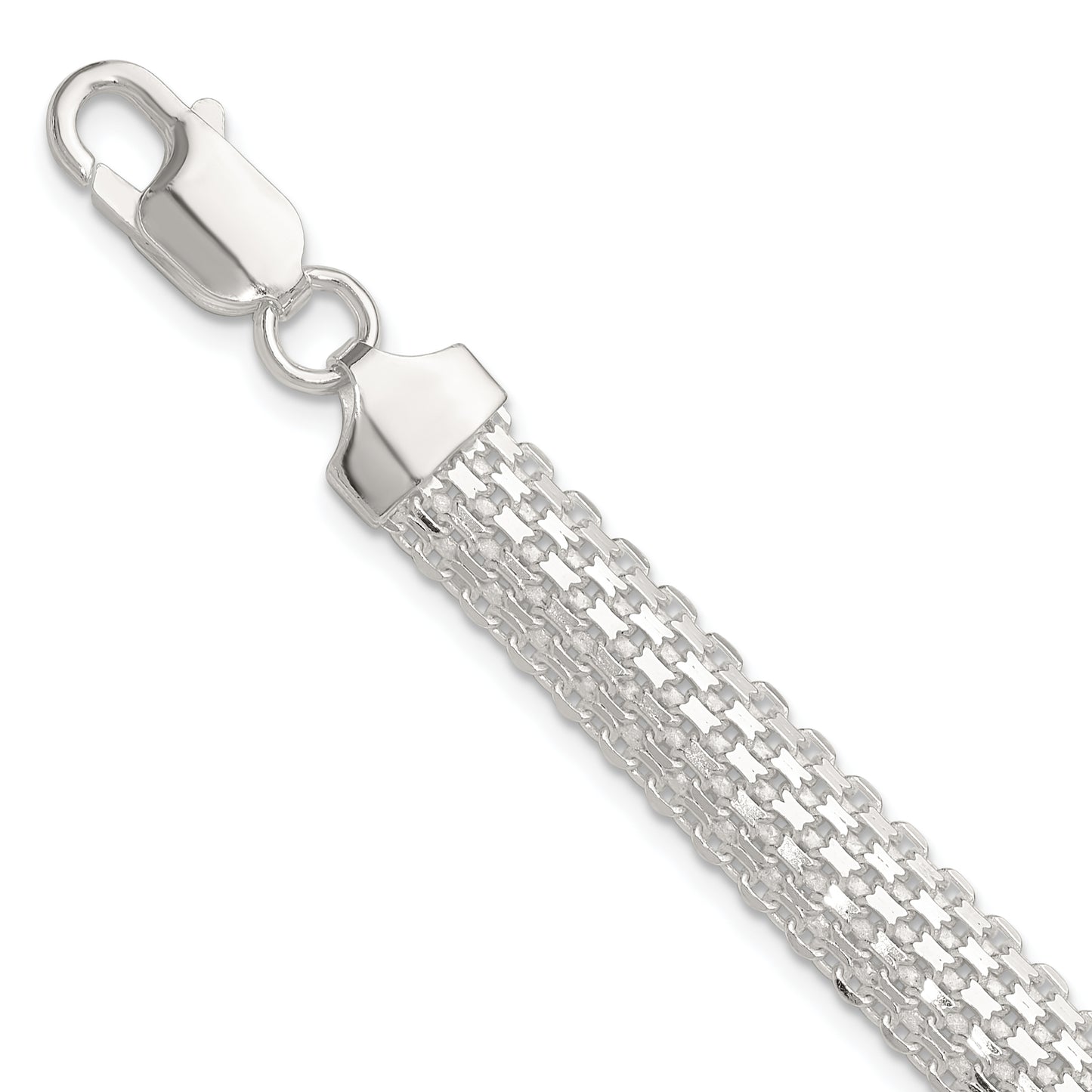 Sterling silver Bismark bracelet, 8.5 mm