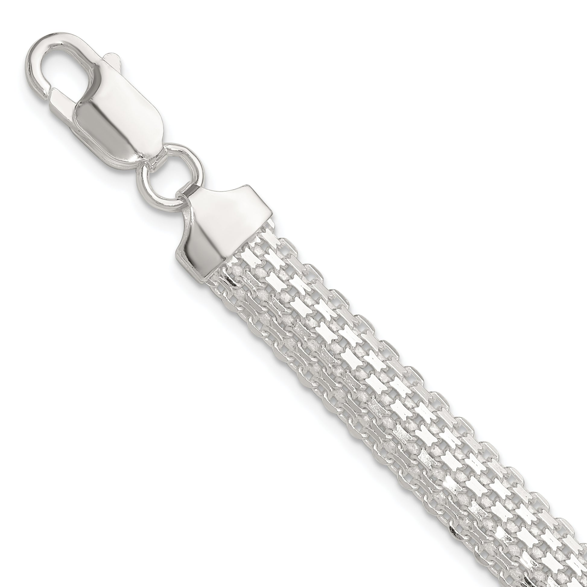 Sterling silver Bismark bracelet, 8.5 mm