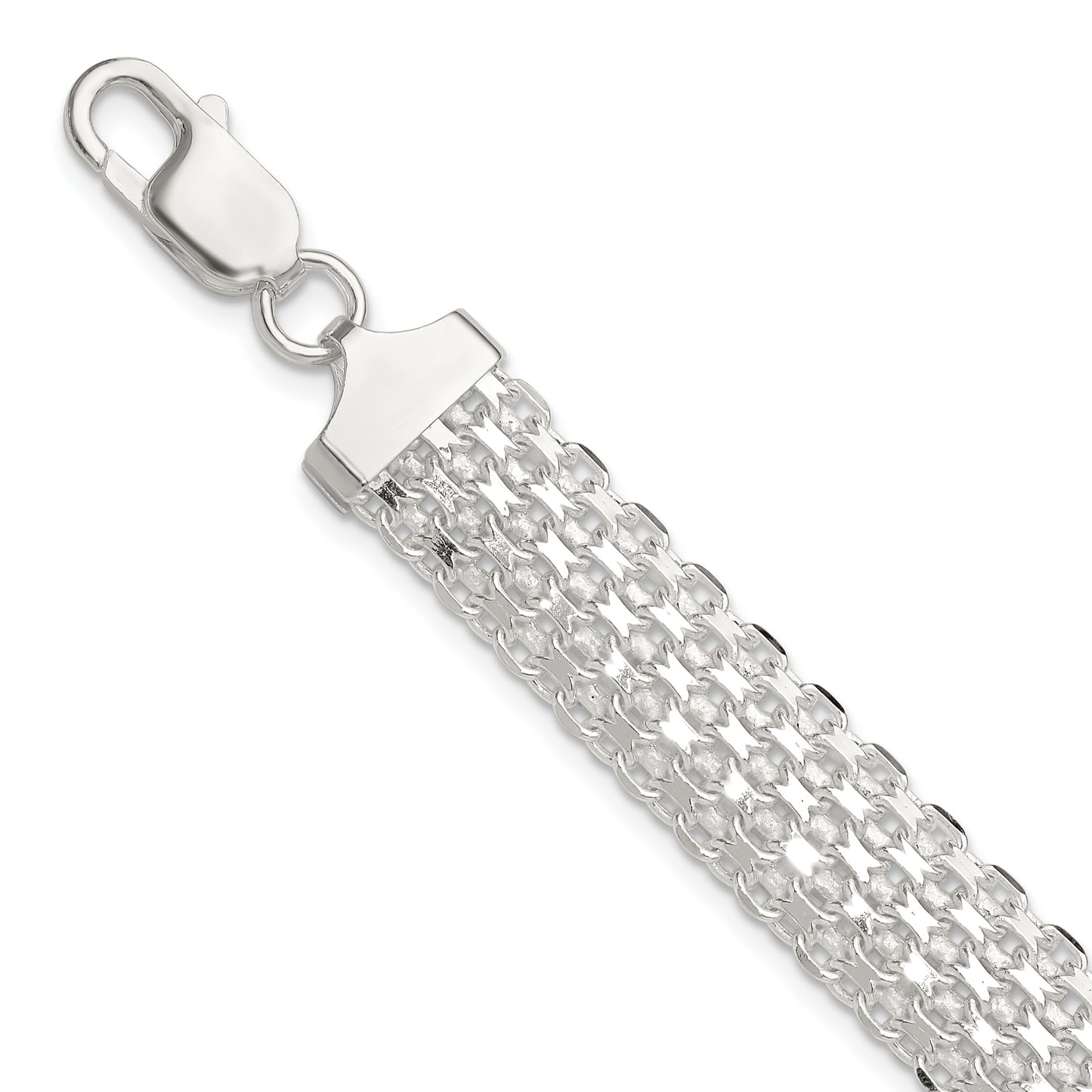 Sterling silver Bismark bracelet, 11.5 mm
