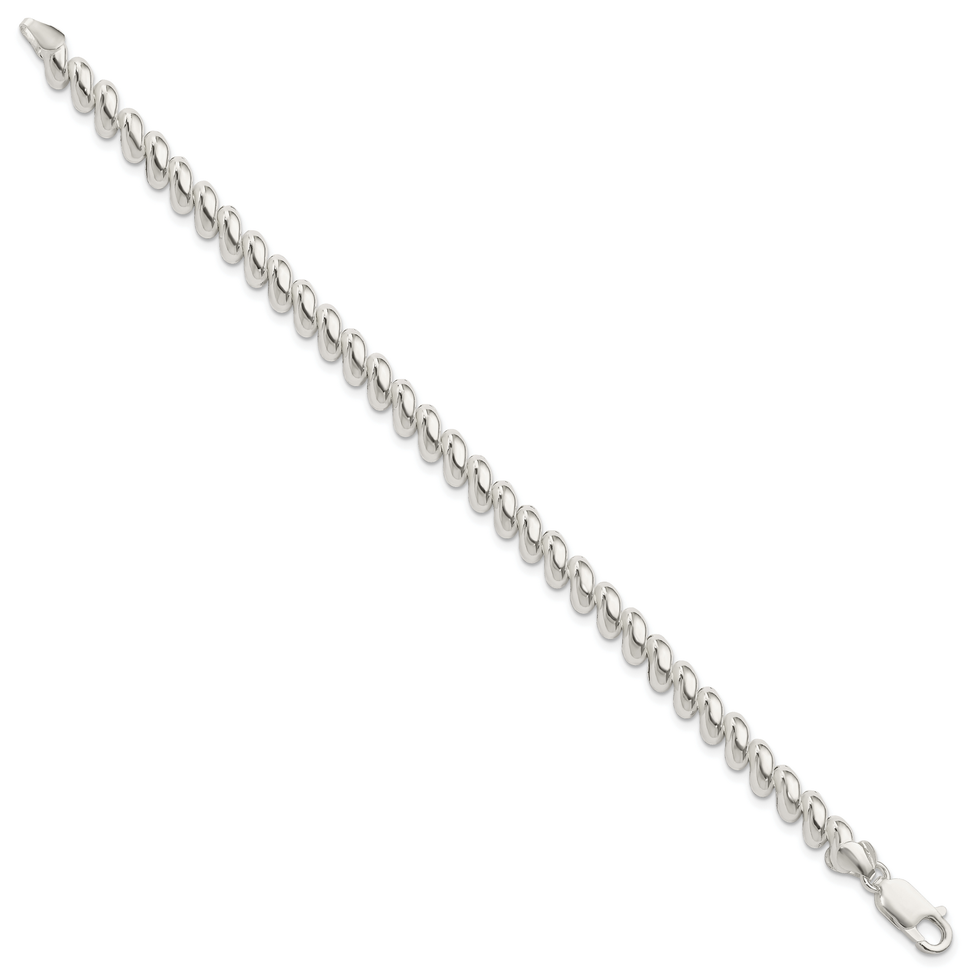 Sterling silver San Marco bracelet, 7 mm, alternate view
