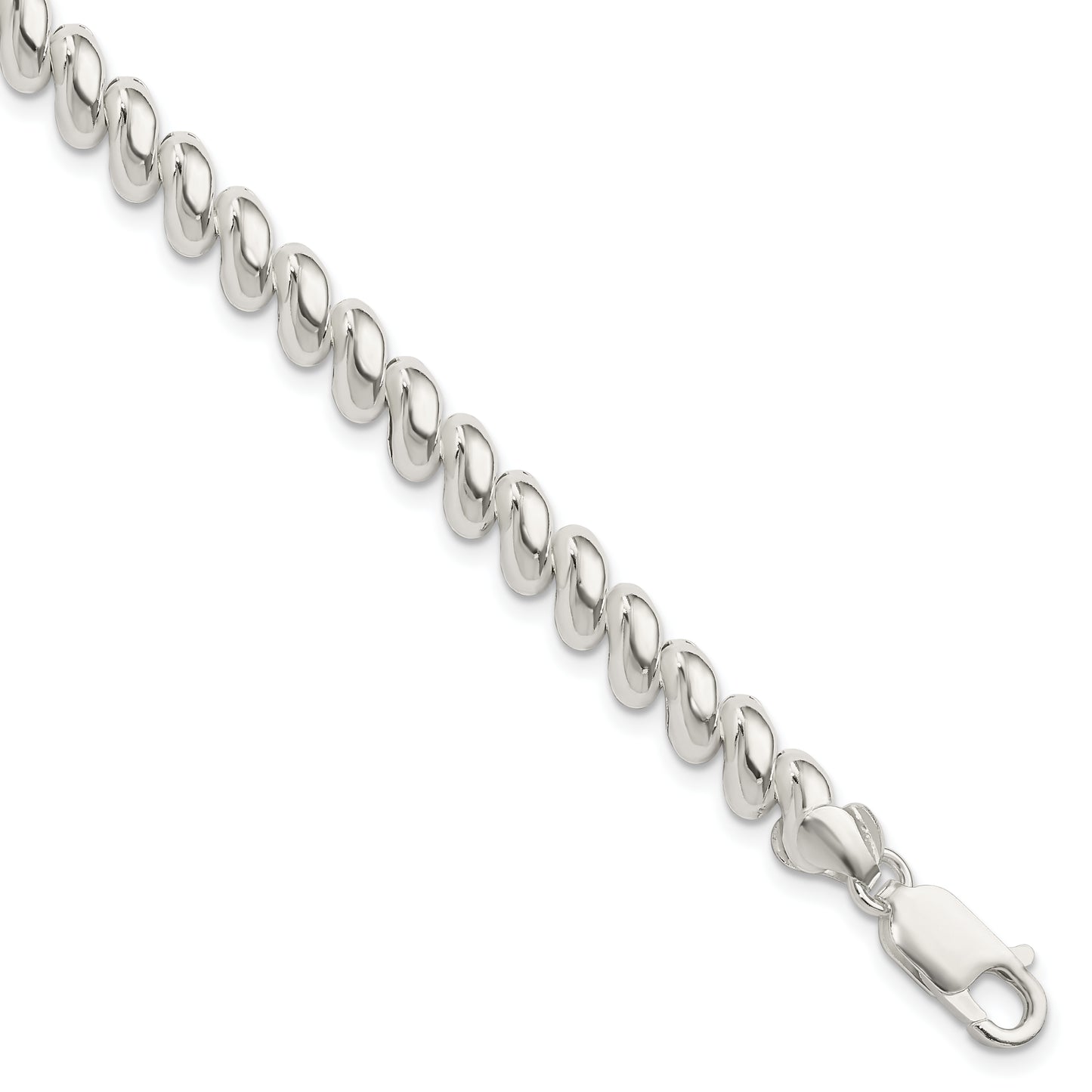 Sterling silver San Marco bracelet, 7 mm