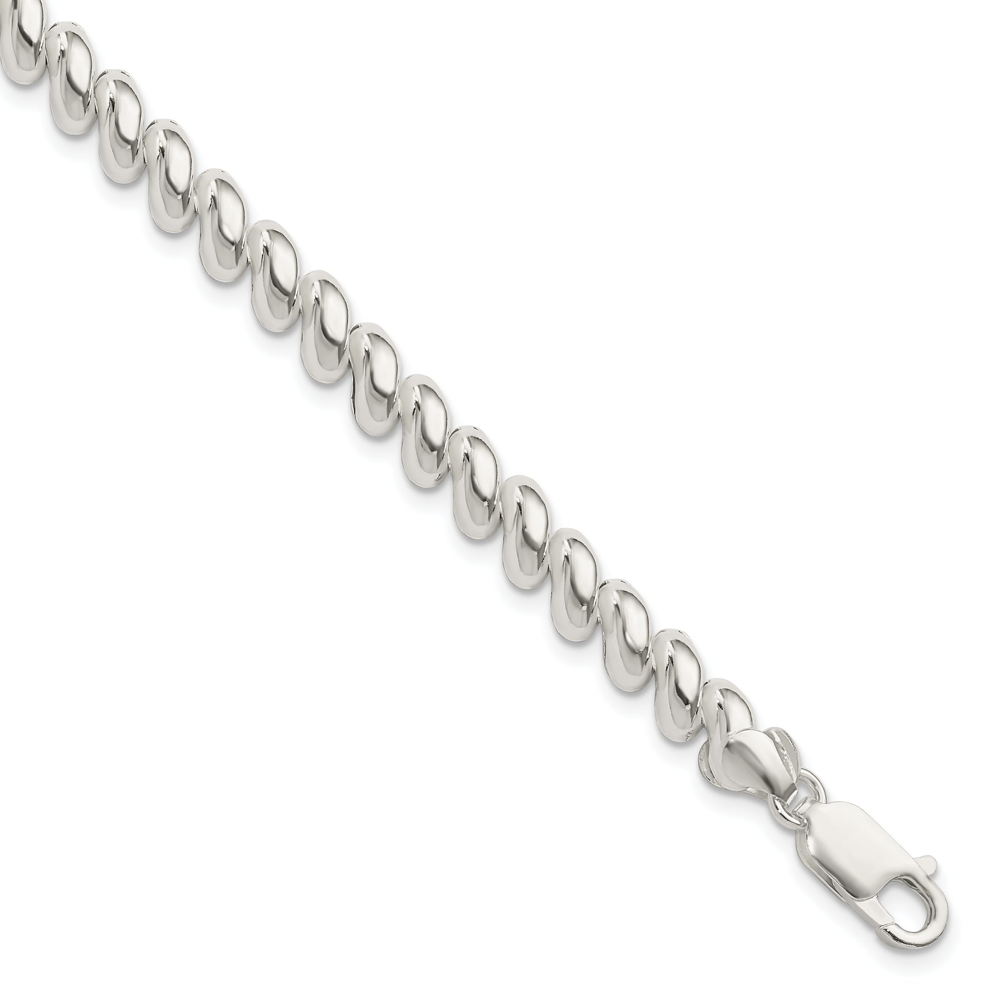 Sterling silver San Marco bracelet, 7 mm