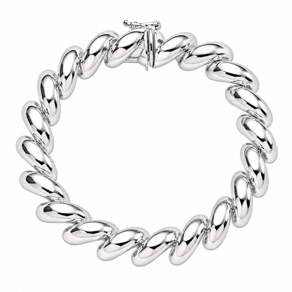 Sterling silver San Marco bracelet, 12 mm, additional view